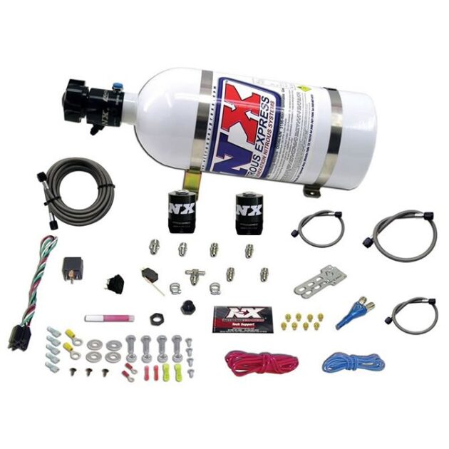 Nitrous Express ALL SPORT COMPACT EFI SINGLE NOZZLE SYSTEM (35-50-75 HP) WITH 10LB BOTTLE