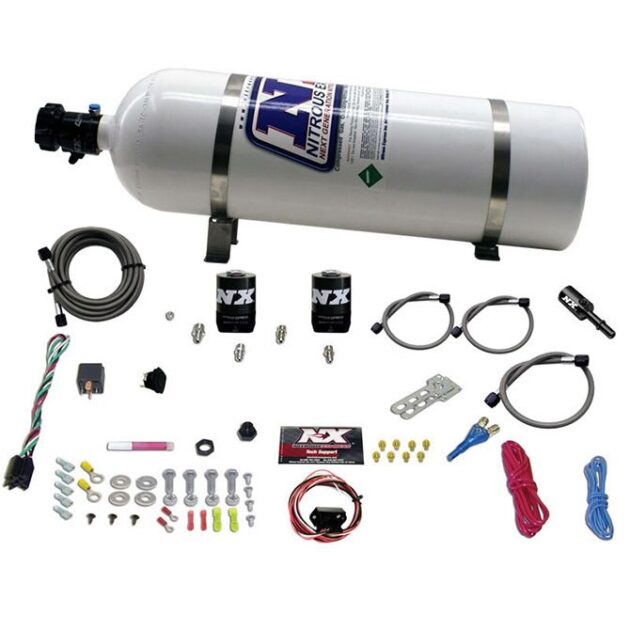 Nitrous Express 5.0 COYOTE SINGLE NOZZLE SYSTEM (35-150HP) W/ 15LB BOTTLE