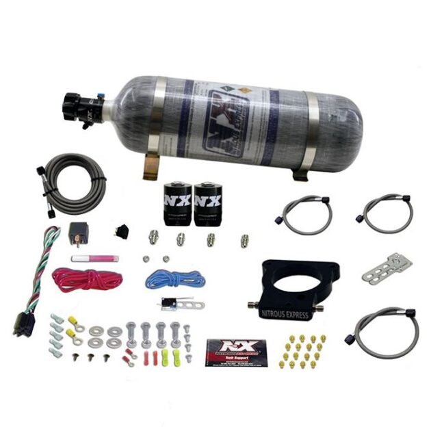 Nitrous Express LS 78MM 3-BOLT PLATE SYSTEM (50-350HP) W/ 12LB COMPOSITE BOTTLE