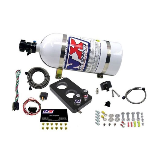 Nitrous Express 4.6L 3 VALVE PLATE SYSTEM (50-150HP) 200-300HP JETTING AVAILABLE 10LB BOTTLE