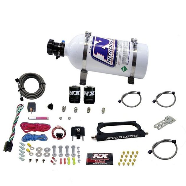 Nitrous Express GT500 NITROUS PLATE SYSTEM (50-250HP) WITH 5LB BOTTLE