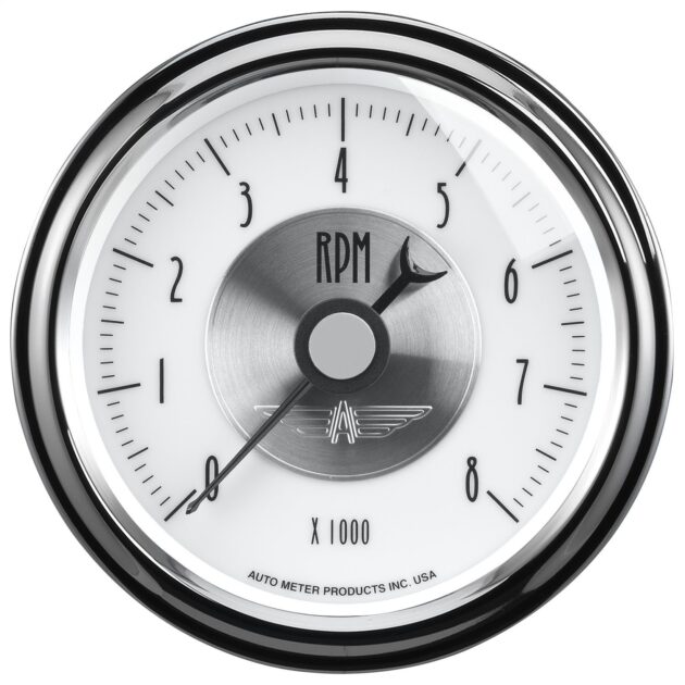 3-3/8 in. IN-DASH TACHOMETER, 0-8,000 RPM, PRESTIGE PEARL