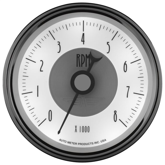 3-3/8 in. IN-DASH TACHOMETER, 0-8,000 RPM, PRESTIGE PEARL