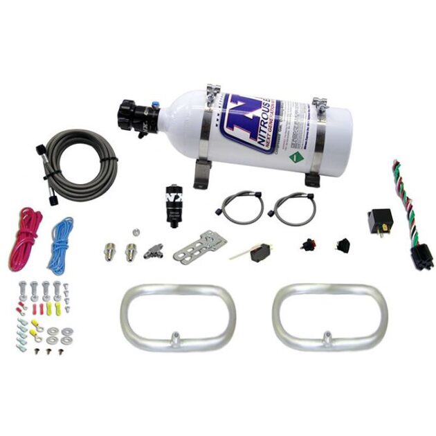 Nitrous Express DUAL NTERCOOLER RING SYSTEM (2 - 6 X 6 RINGS) WITH 5LB BOTTLE