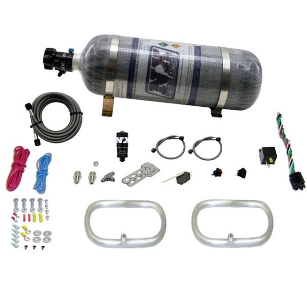 Nitrous Express DUAL NTERCOOLER RING SYSTEM (2 - 6 X 6 RINGS) WITH COMPOSITE BOTTLE