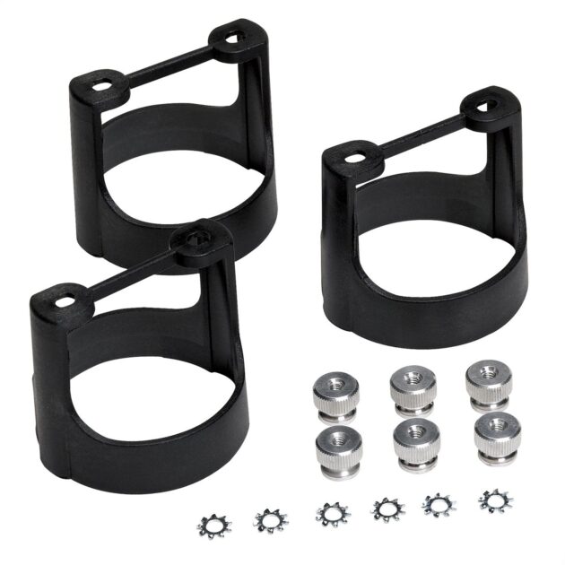 GAUGE BRACKET KIT, 2-1/16 in. , BLACK COMPOSITE, QTY 3