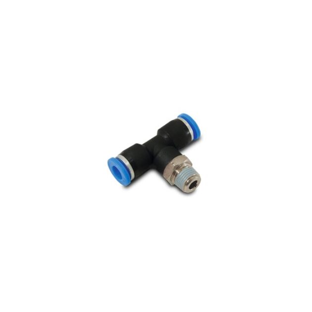 Vibrant Performance - 22634 - Male Tee Fitting, Tube O.D. Size: 1/4 in.; Male Thread Size: 1/4 in. NPT