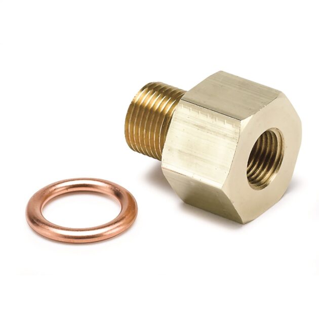 FITTING, ADAPTER, METRIC, M12X1 MALE TO 1/8 in. NPTF FEMALE, BRASS