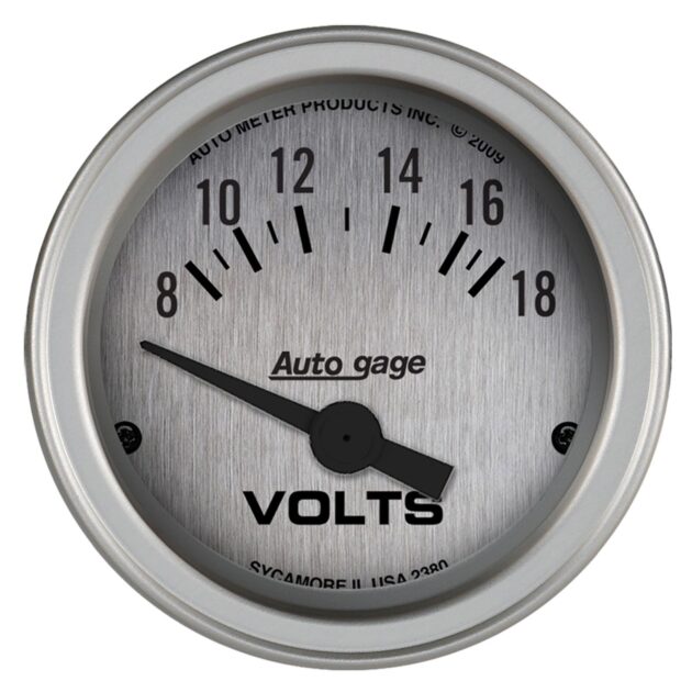 2-1/16 in. VOLTMETER, 8-18V, AUTO GAGE