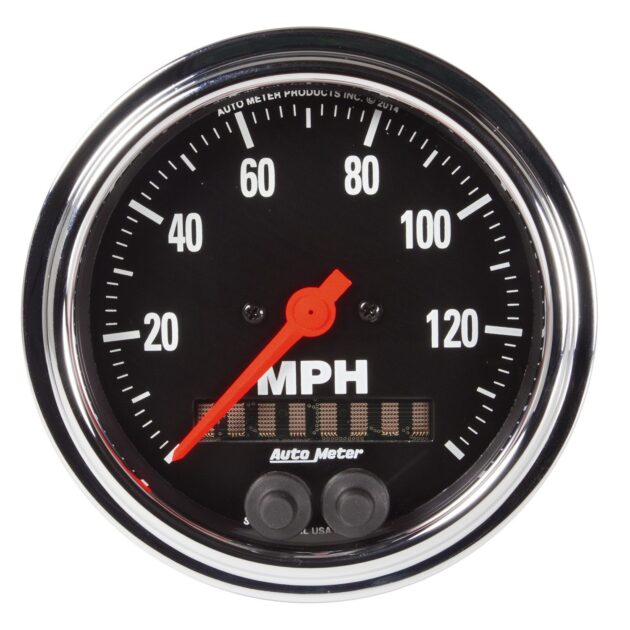 3-3/8 in. GPS SPEEDOMETER, 0-140 MPH, TRADITIONAL CHROME