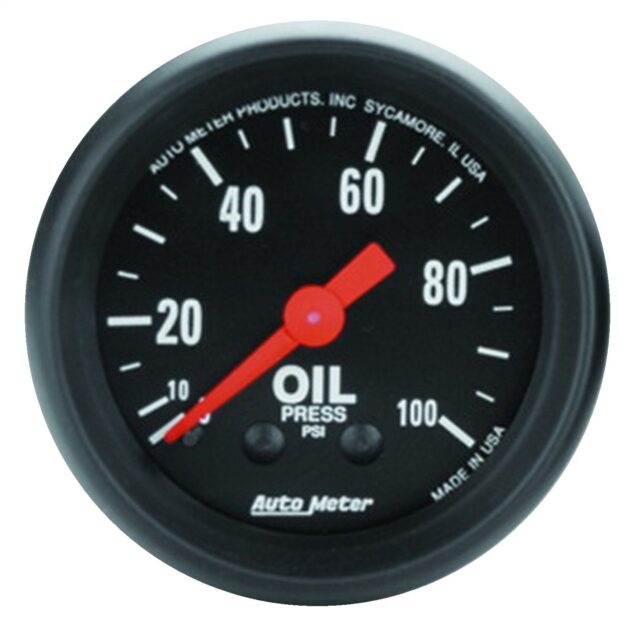 2-1/16 in. OIL PRESSURE, 0-100 PSI, Z-SERIES