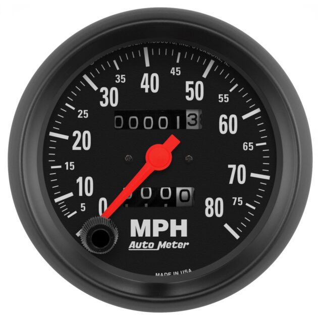 3-3/8 in. SPEEDOMETER, 0-80 MPH, Z-SERIES