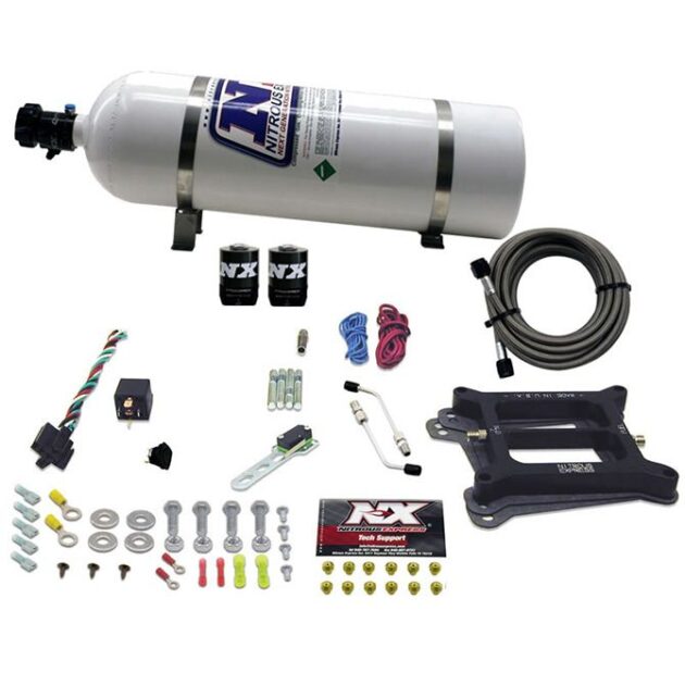 Nitrous Express 4150 4-BBL/ALCOHOL (50-100-150-200-250-300HP) WITH 15LB BOTTLE