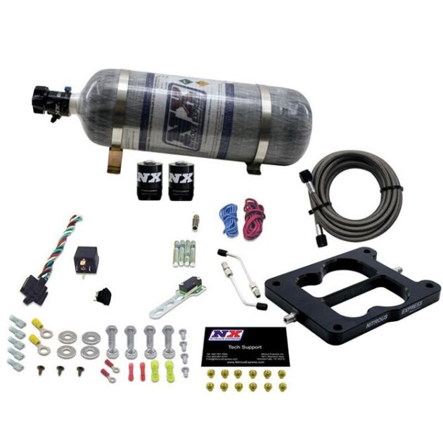 Nitrous Express Q-JET/HOLLEY SPREAD BORE (50-100-150-200-250-300HP) WITH COMPOSITE BOTTLE