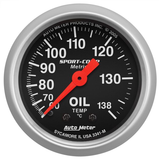 2-1/16 in. OIL TEMPERATURE, 60-140 Celsius, SPORT-COMP