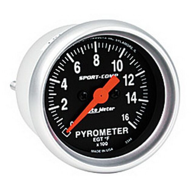 2-1/16 in. PYROMETER, 0-1600 Fahrenheit, SPORT-COMP