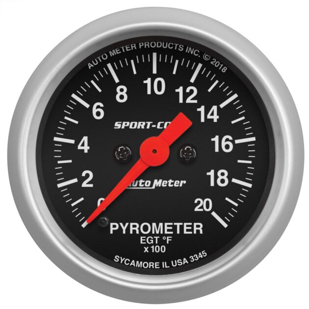 2-1/16 in. PYROMETER, 0-2000 Degree F, SPORT-COMP