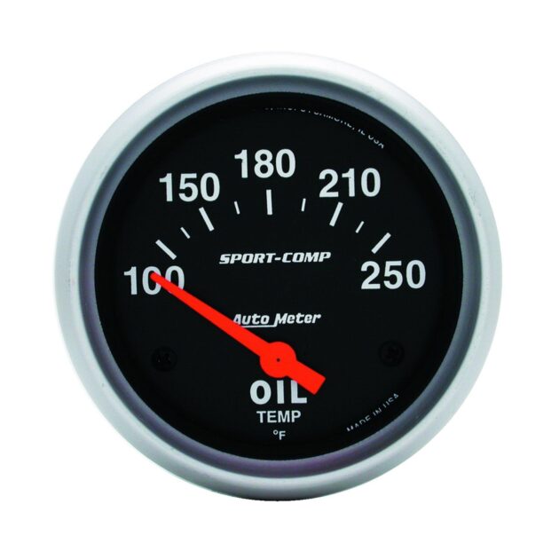 2-5/8 in. OIL TEMPERATURE, 100-250 Fahrenheit, SPORT-COMP