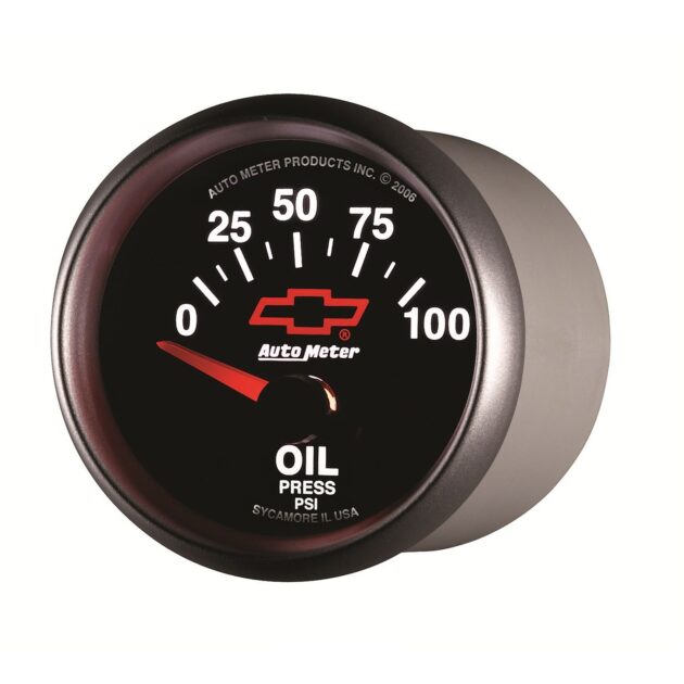 2-1/16 in. OIL PRESSURE, 0-100 PSI, GM BLACK