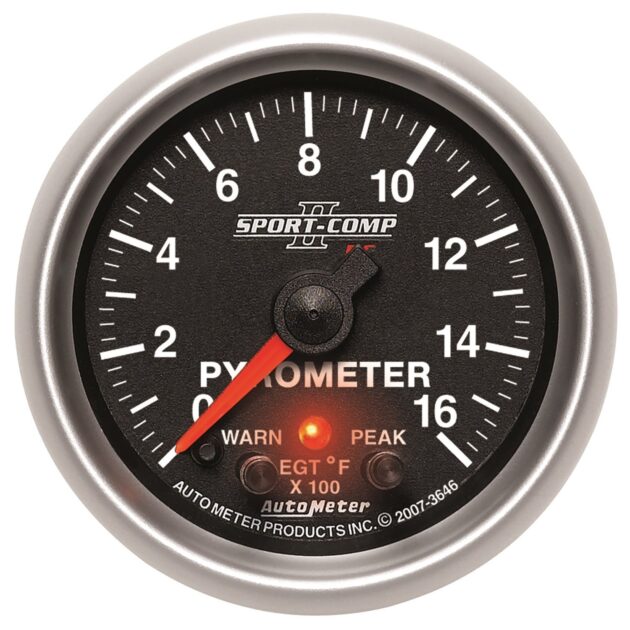 2-1/16 in. PYROMETER, 0-1600 Fahrenheit, SPORT-COMP II