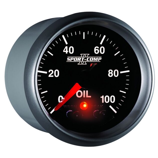 2-1/16in OIL PRESSURE, 0-100 PSI, SPORT-COMP II