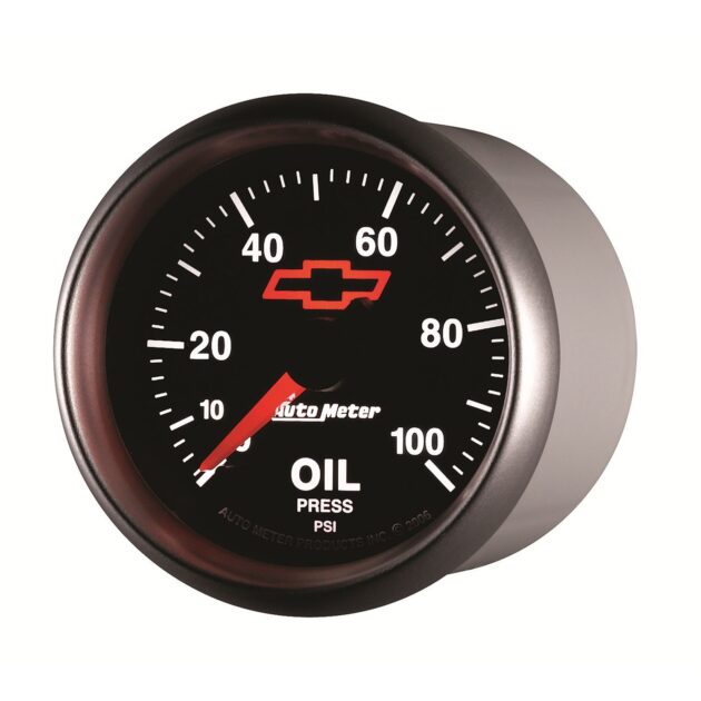 2-1/16 in. OIL PRESSURE, 0-100 PSI, GM BLACK