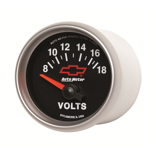 2-1/16 in. VOLTMETER, 8-18V, GM BLACK