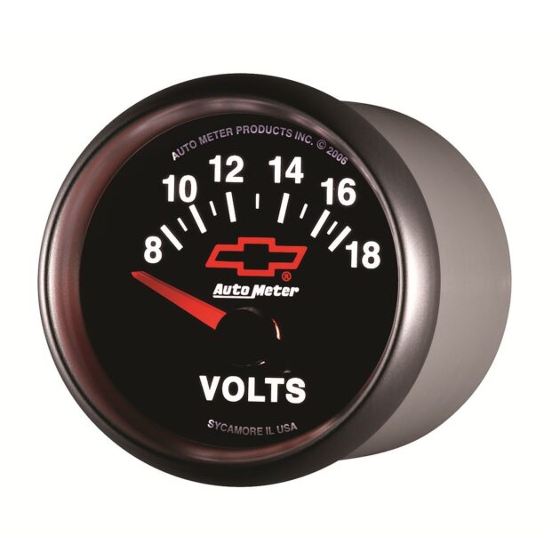 2-1/16 in. VOLTMETER, 8-18V, GM BLACK