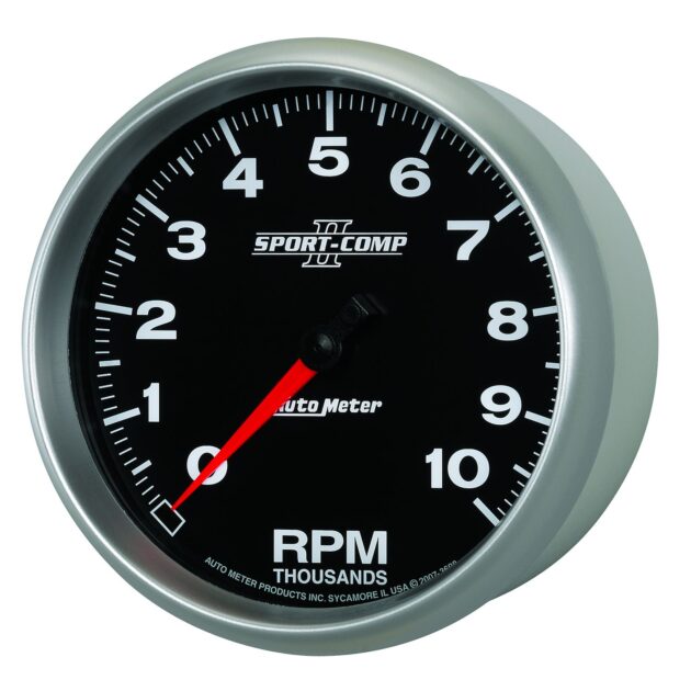 5 in. IN-DASH TACHOMETER, 0-10,000 RPM, SPORT-COMP II