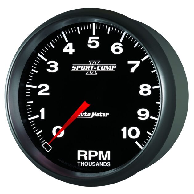 5 in. IN-DASH TACHOMETER, 0-10,000 RPM, SPORT-COMP II