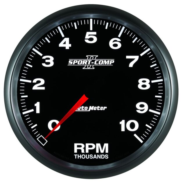 5 in. IN-DASH TACHOMETER, 0-10,000 RPM, SPORT-COMP II