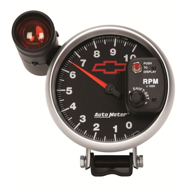 5 in. PEDESTAL TACHOMETER, 0-10,000 RPM, GM BLACK