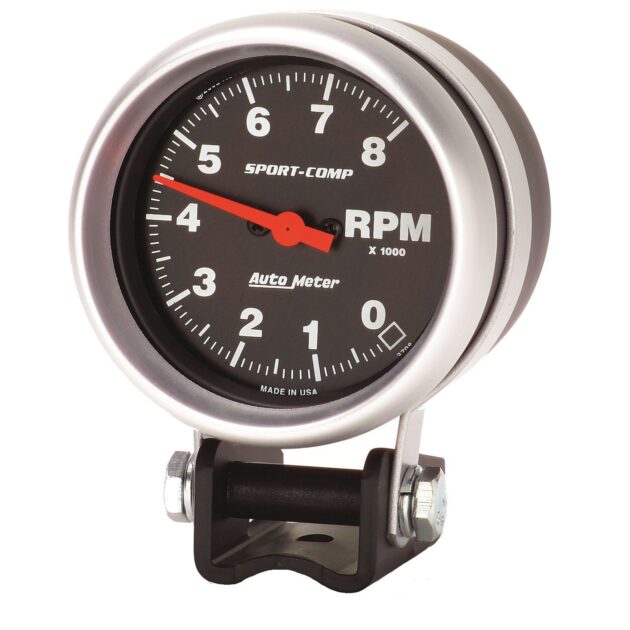 2-5/8 in. PEDESTAL TACHOMETER, 0-8,000 RPM, SPORT-COMP