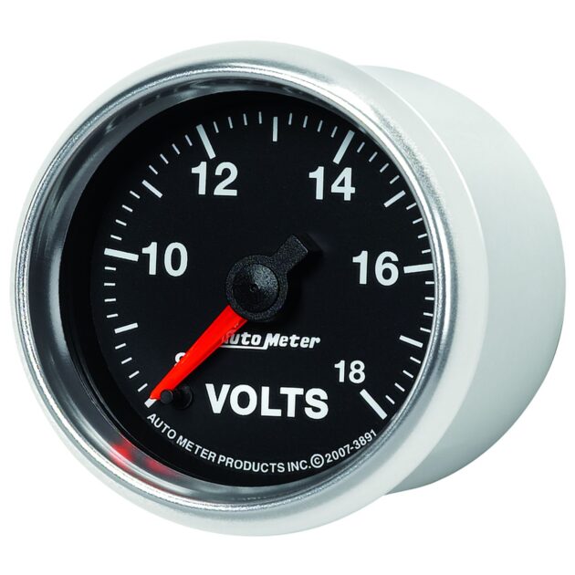 2-1/16 in. VOLTMETER, 8-18V, GS