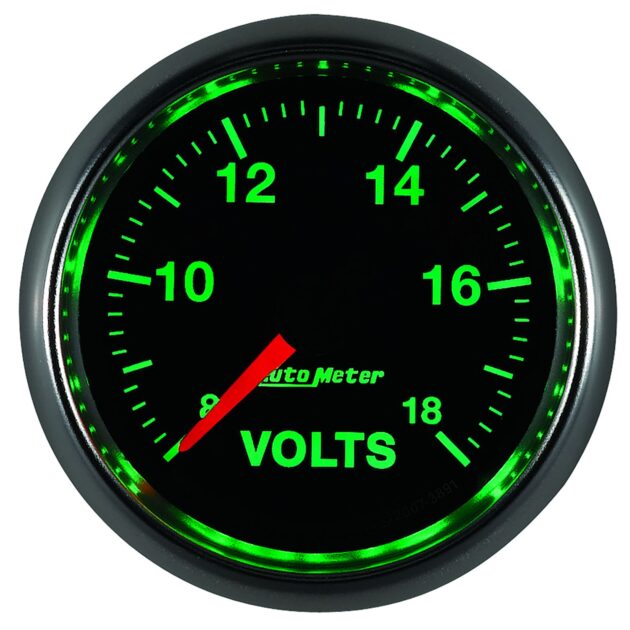 2-1/16 in. VOLTMETER, 8-18V, GS