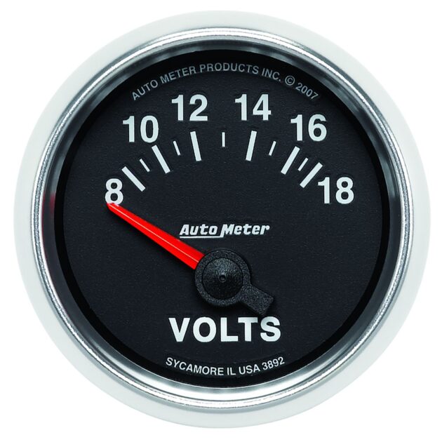 2-1/16 in. VOLTMETER, 8-18V, GS