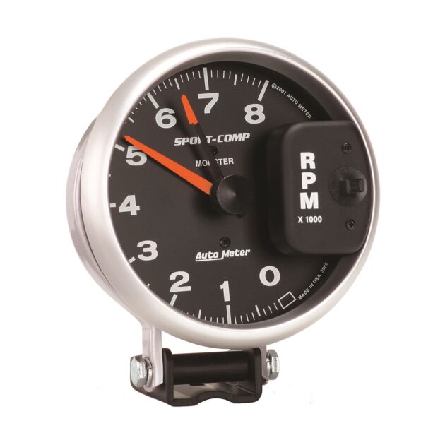 5 in. PEDESTAL TACHOMETER, 0-8,000 RPM, SPORT-COMP