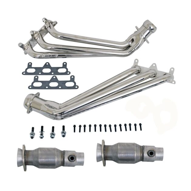 BBK CAMARO V6 1-5/8 LONG TUBE HEADERS W/CATS SYSTEM (CHROME)