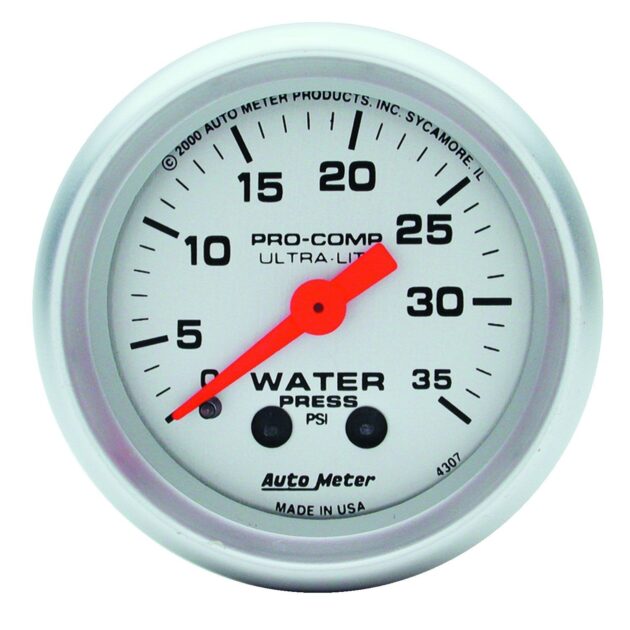 2-1/16 in. WATER PRESSURE, 0-35 PSI, ULTRA-LITE