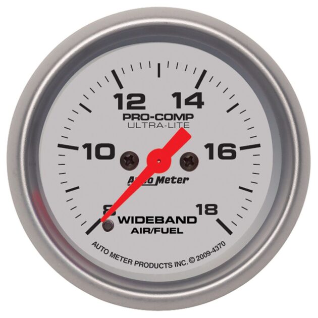 2-1/16 in. WIDEBAND AIR/FUEL RATIO, ANALOG, 8:1-18:1 AFR, ULTRA-LITE