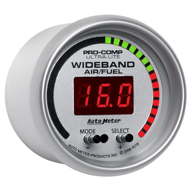 2-1/16 in. WIDEBAND PRO AIR/FUEL RATIO, 6:1-20:1 AFR, ULTRA-LITE
