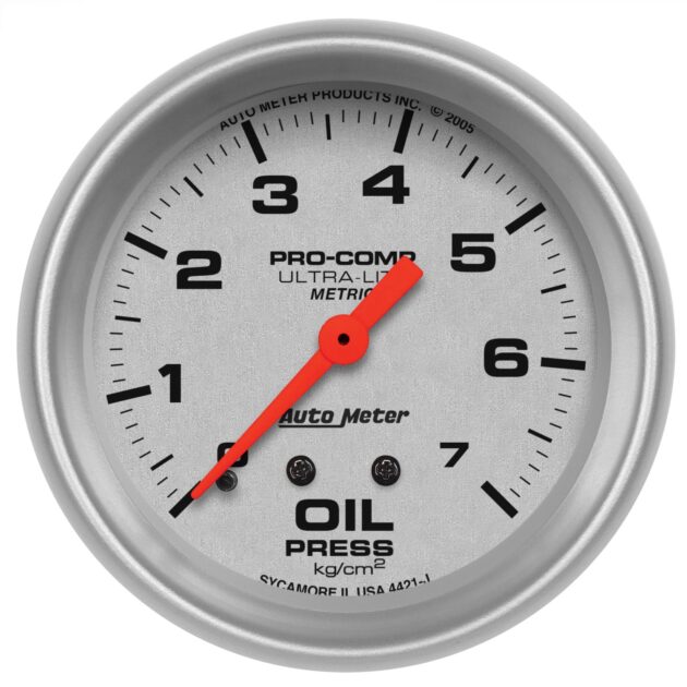 2-5/8 in. OIL PRESSURE, 0-7KG/ CM2, ULTRA-LITE