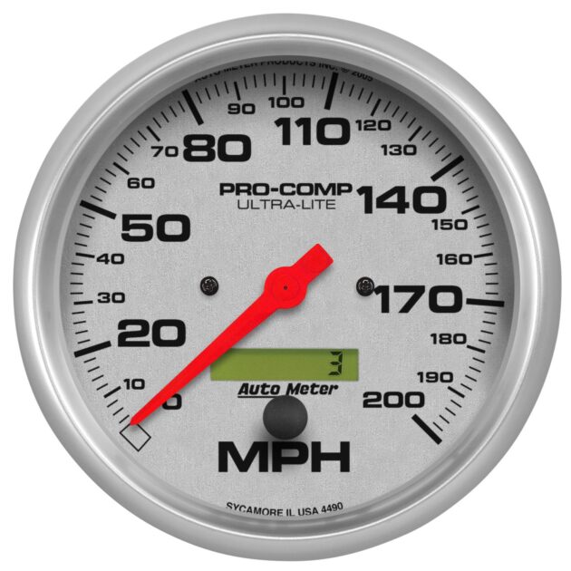 5 in. SPEEDOMETER, 0-200 MPH, ULTRA-LITE