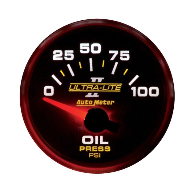 2-1/16 in. OIL PRESSURE, 0-100 PSI, ULTRA-LITE II