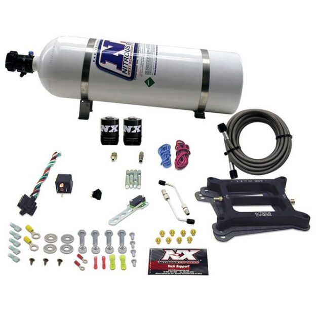 Nitrous Express 4150 4-BBL/GASOLINE (100-200-300-400-500HP) WITH 15LB BOTTLE