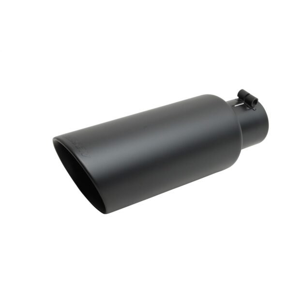 Black Ceramic Double Walled Angle Exhaust Tip
