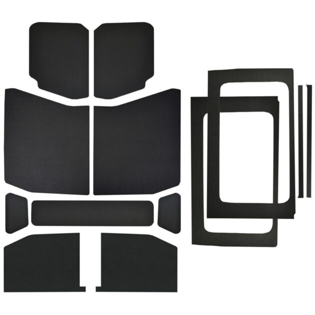 DEI 50182 Wrangler JL 4-Door Black Leather Look Complete Headliner Kit 050182