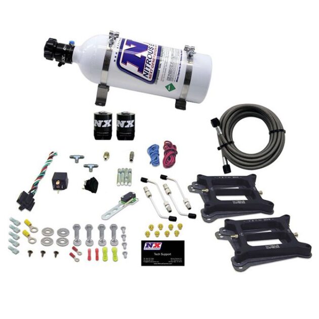 Nitrous Express DUAL 4150/ALCOHOL (100-200-300-400-500HP) WITH 5LB BOTTLE