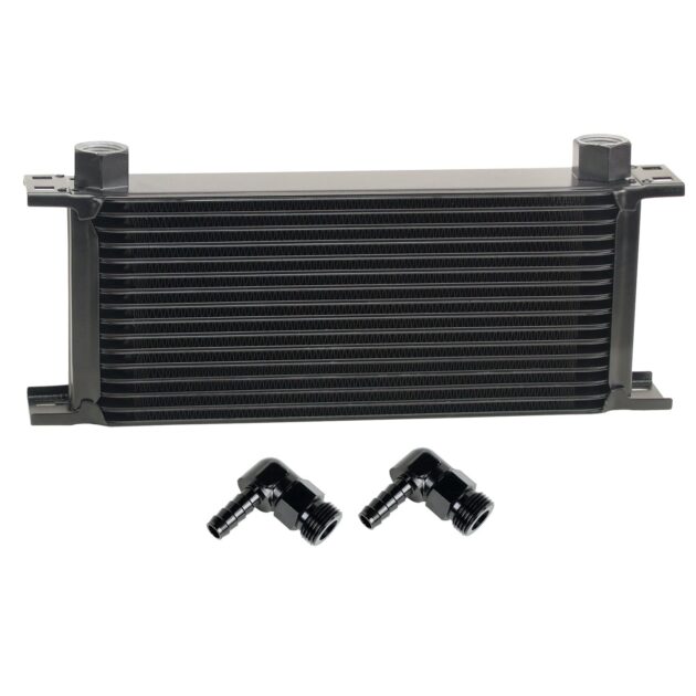 16 Row Series 10000 Stack Plate Oil Fluid Cooler, 90 degree swivel -10AN