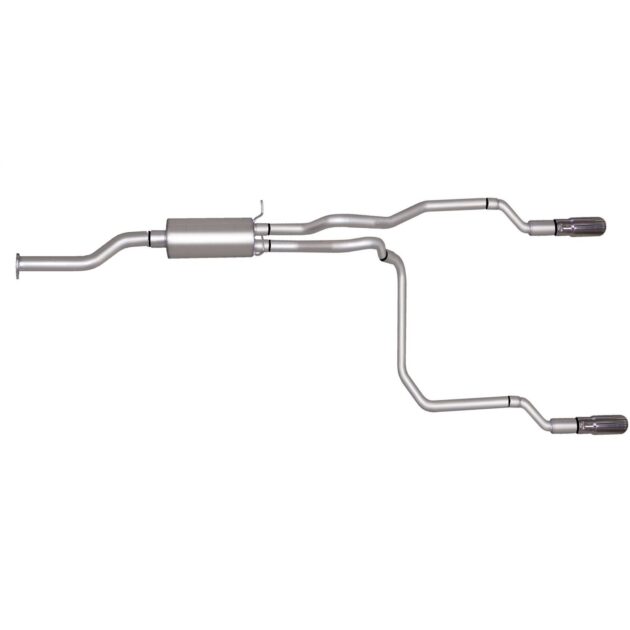 Cat-Back Dual Split Exhaust System; Aluminized